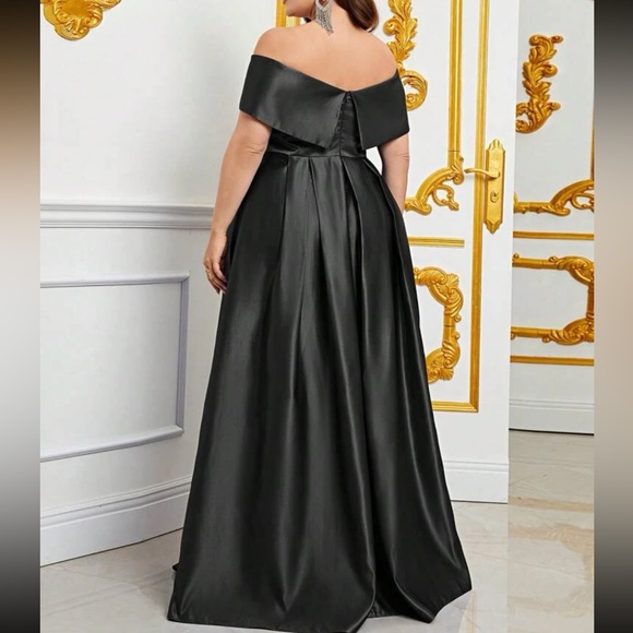 Off the Shoulder Strapless Leopard Pleated Prom Dresses